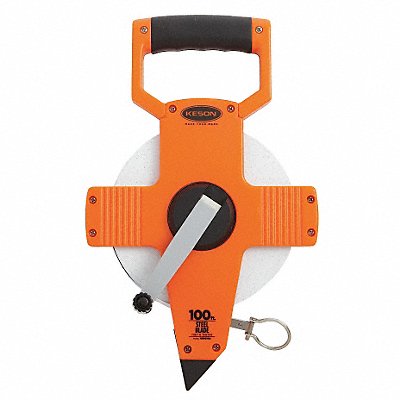 KESON NR10100 Long Tape Measure 3/8 In x 100 ft Grey