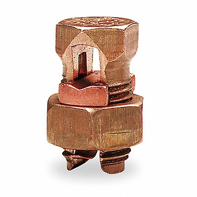 BLACKBURN 8H Split Bolt Connector Plain Bronze Hex Head