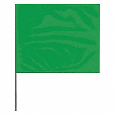 PRESCO PRODUCTS CO 4536G200 Marking Flag Green Blank PVC PK100