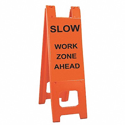 GRAINGER 150LGEGWZ Barricade Orange 45 in H 13 in W