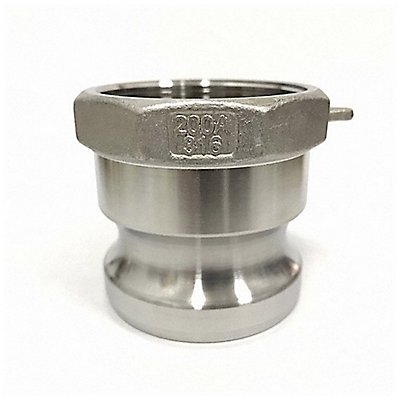 GRAINGER 3LX27 Cam and Groove Adaptor 2 316 SS