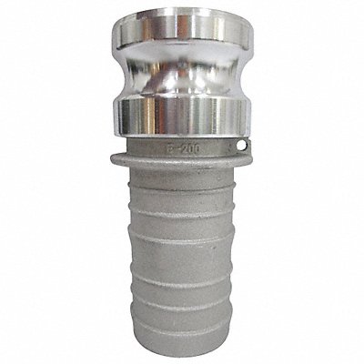 GRAINGER 3LX38 Cam and Groove Adaptor 2 Aluminum