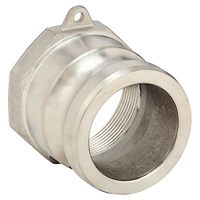 GRAINGER 3LX43 Cam and Groove Adaptor 3 316 SS