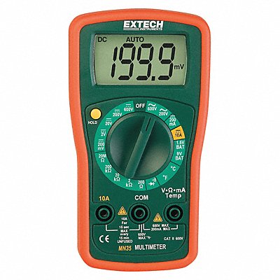 EXTECH MN35 Digital Multimeter 600V 20 MOhms