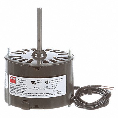 DAYTON 71633688M Motor 1/70 HP 1550 rpm 3.3 115V