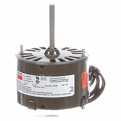 DAYTON 71633712M Motor 1/70 HP 1550 rpm 3.3 115V