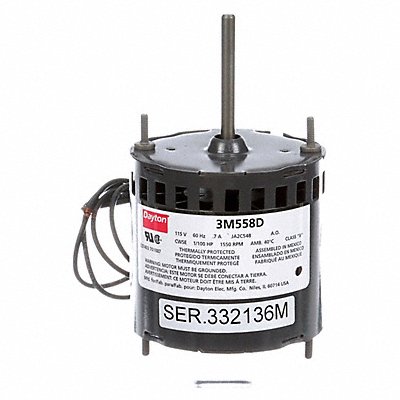 DAYTON 71633694M Motor 1/100 HP 1550 rpm 3.3 115V