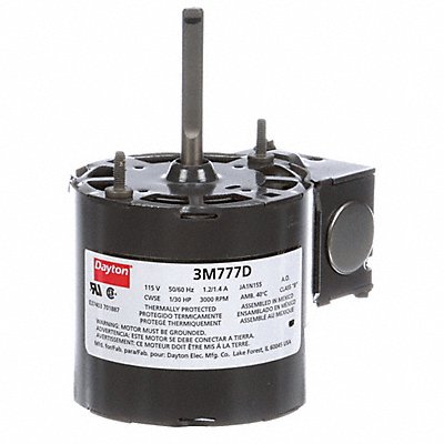 DAYTON 71214887M Motor 1/30 HP 3000 rpm 3.3 115V