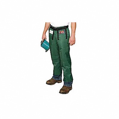 ELVEX WELJE802 Chain Saw Chaps Green Nylon