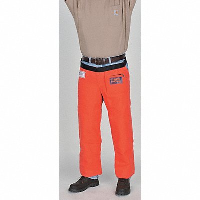 ELVEX WELJE94236 K7368 Chain Saw Chaps Orange Cordura Nylon
