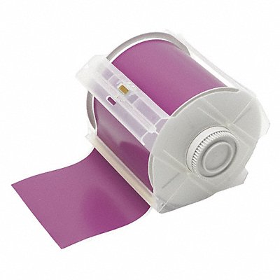 BRADY 113147 F0283 Tape Purple 100 ft L 4 in W