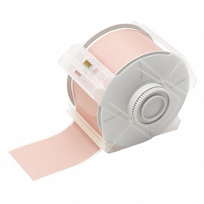 BRADY 76599 F0284 Tape Pink 100 ft L 2-1/4 in W