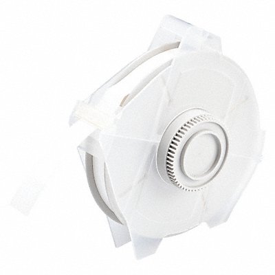 BRADY 76618 Tape White 100 ft L 1/2 in W