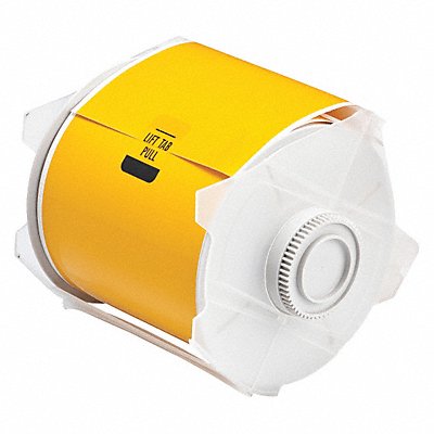 BRADY 76619 F0287 Tape Yellow 100 ft L 4 in W