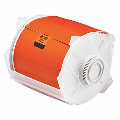 BRADY 76635 F0287 Tape Orange 100 ft L 4 in W