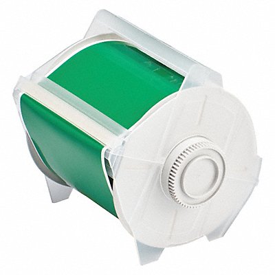 BRADY 76639 F0287 Tape Green 100 ft L 4 in W