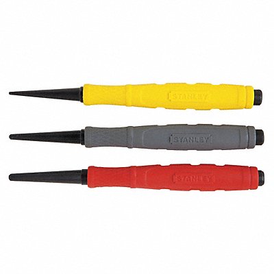 STANLEY 58930 Nail Set Cushion Grip 3 Pc