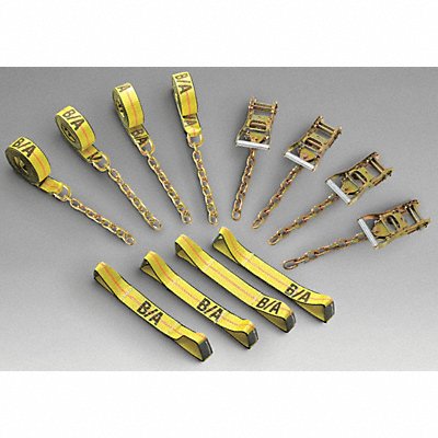 B/A PRODUCTS CO. 38200C Tie Down Strap Sewn-Eye Yellow