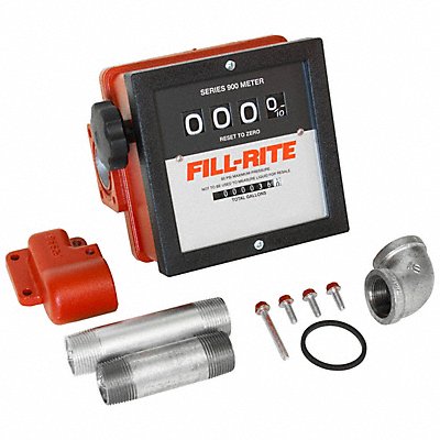 FILL-RITE 901CMK4200 4-Wheel Mechanical Meter 1 FNPT 6-40 gpm