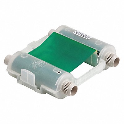 BRADY 76747 D9031 Ribbon Cartridge Green 4-1/8 W 200 ft.L