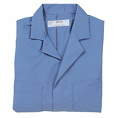 VF IMAGEWEAR KT30PBRG38 Collared Laboratory Coat S Blue 43-3/4 in L