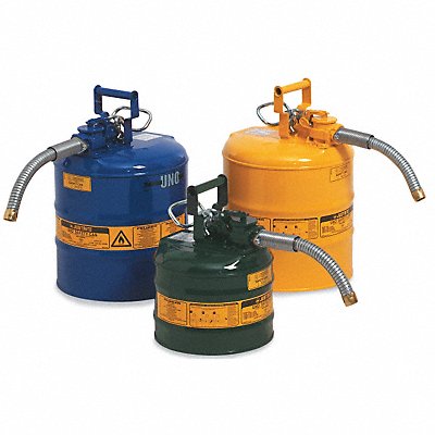 JUSTRITE 7220320 Type II Safety Can Blue 13-1/4 in H
