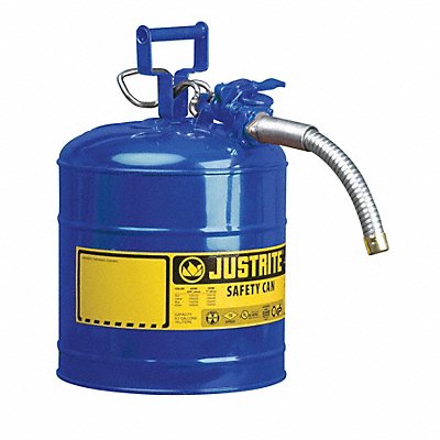 JUSTRITE 7225330 Type II Safety Can 12 in H Blue