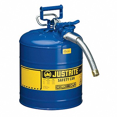 JUSTRITE 7250330 Type II Safety Can 17-1/2 in H Blue