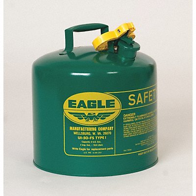 EAGLE UI20SG Type I Safety Can 2 gal Green 9-1/2In H