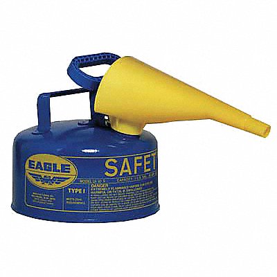 EAGLE UI10FSB Type I Safety Can 1 gal Blue 8 H 9 OD
