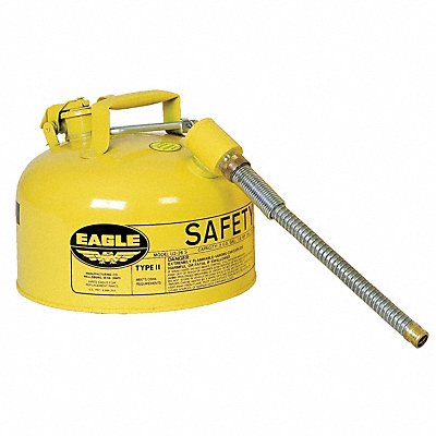 EAGLE U226SY Type II Safety Can Yellow 9-1/2 in H