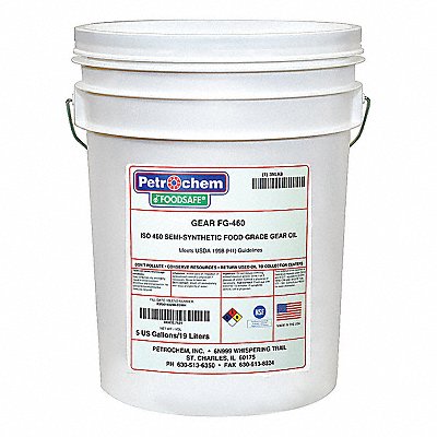 PETROCHEM FOODSAFEGEARFG460005 Gear Oil GEAR Drum 5 gal