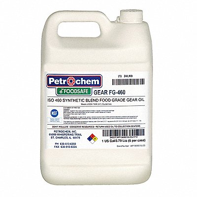 PETROCHEM FOODSAFEGEARFG460001 Gear Oil GEAR Drum 1 gal