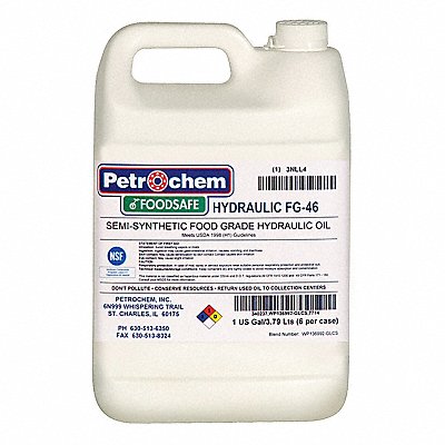 PETROCHEM FOODSAFEHYDRAULICFG46001 Food Grade SemiSyn Hydraulic Oil ISO 46
