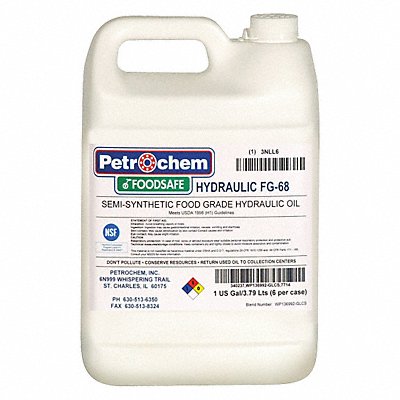 PETROCHEM FOODSAFEHYDRAULICFG68001 Food Grade SemiSyn Hydraulic Oil ISO 68