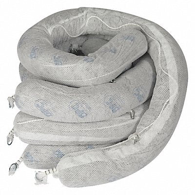 BRADY SPC ABSORBENTS SPCUN810 Absorbent Boom Universal 10 ft L PK4