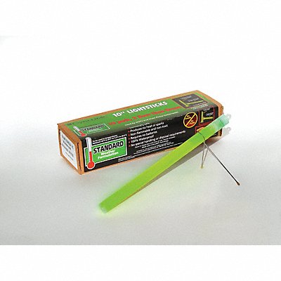 CHEMLIGHT BY CYALUME TECHNOLOGIES 942290 Lightstick Green 6 in L 12 hr PK10