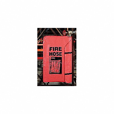 GRAINGER 20896 Fire Hose Cover 17 inL 5-1/4 inW Red
