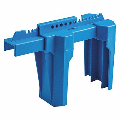 BRADY BS08ABU Ball Valve Lockout Blue 2 to 8 In.