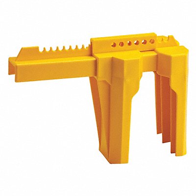 BRADY BS08AYW Ball Valve Lockout Yellow 2 to 8 In.