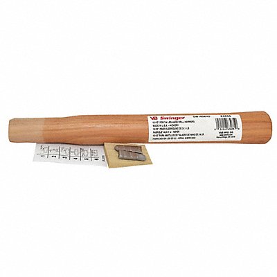 VAUGHAN 63035 Drilling Hammer Handle 10 1/2 In Hickory