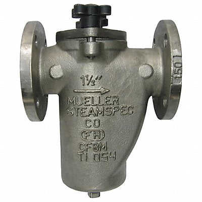 MUELLER STEAM SPECIALTY 212125FSS Basket Strainer 13 3/8 H 285 psi Knob