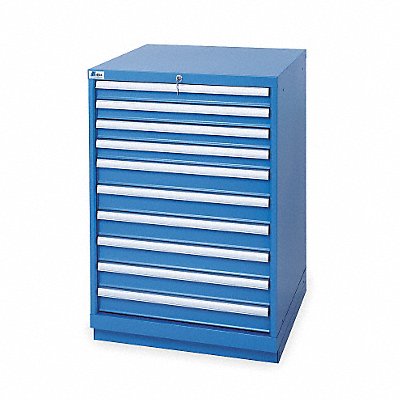 LISTA SC091002AFTKABB Modular Drawer Cabinet 41-3/4 H 10 Drwr Brght Blue