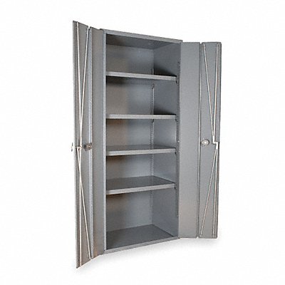 DURHAM MFG 39524S95 Storage Cabinet 84 x36 x18 Grey 4Shlv