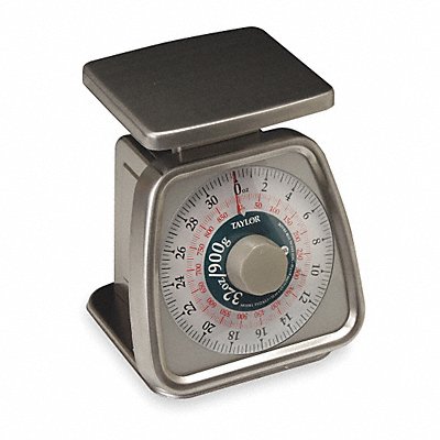 TAYLOR TS32F Dial Scale SS 32 oz Weight Cap. Silver