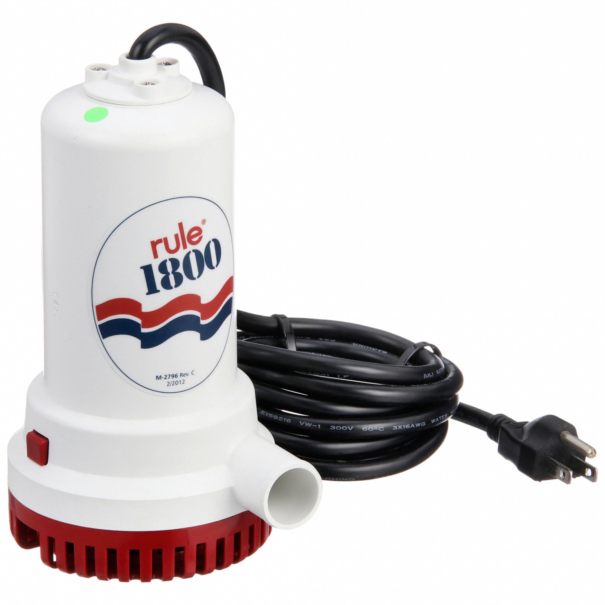 RULE A53D Plug In Utility Pump 1/6 HP 110VAC