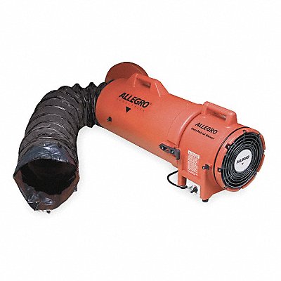 ALLEGRO 953825 Confined Space Fan Orange 13 1/2 W