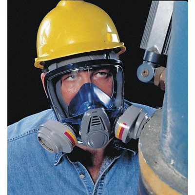 MSA 10031341 Full Face Respirator L Blue Grey