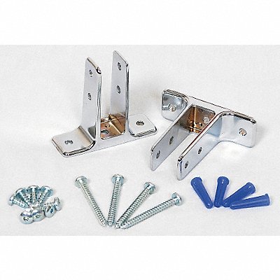 ASI GLOBAL PARTITIONS 408511281 Urinal Screen Bracket Zinc Bright