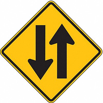 LYLE W6324HA Two Way Traffic Traffic Sign 24 x 24
